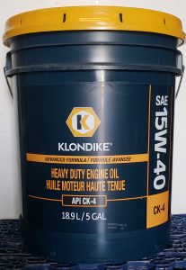 Klondike 15W-40 Heavy Duty Engine Oil Pail